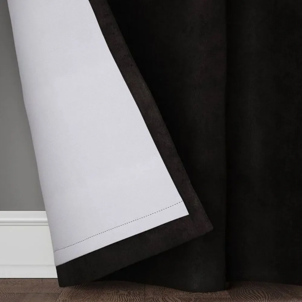 Threshold Black Blackout Curtain Panel